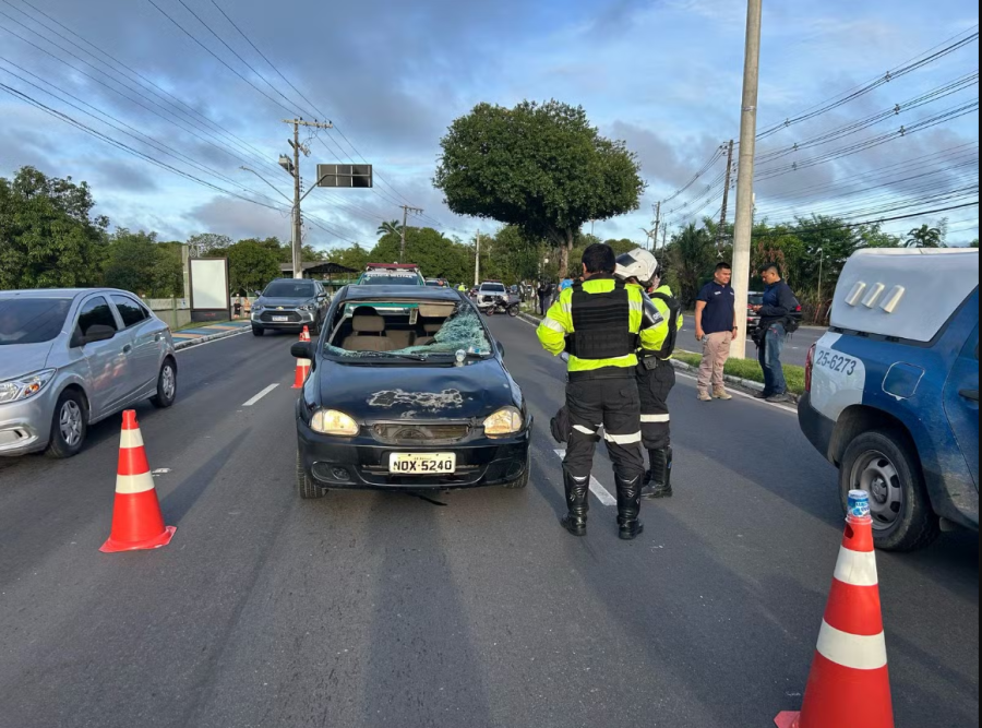 Motorista perde controle e atropela cinco participantes da 1ª Corrida Nacional do Sesi em Manaus