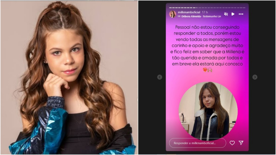 Atriz Millena Brandão, de 11 anos, internada em estado crítico em hospital de São Paulo 